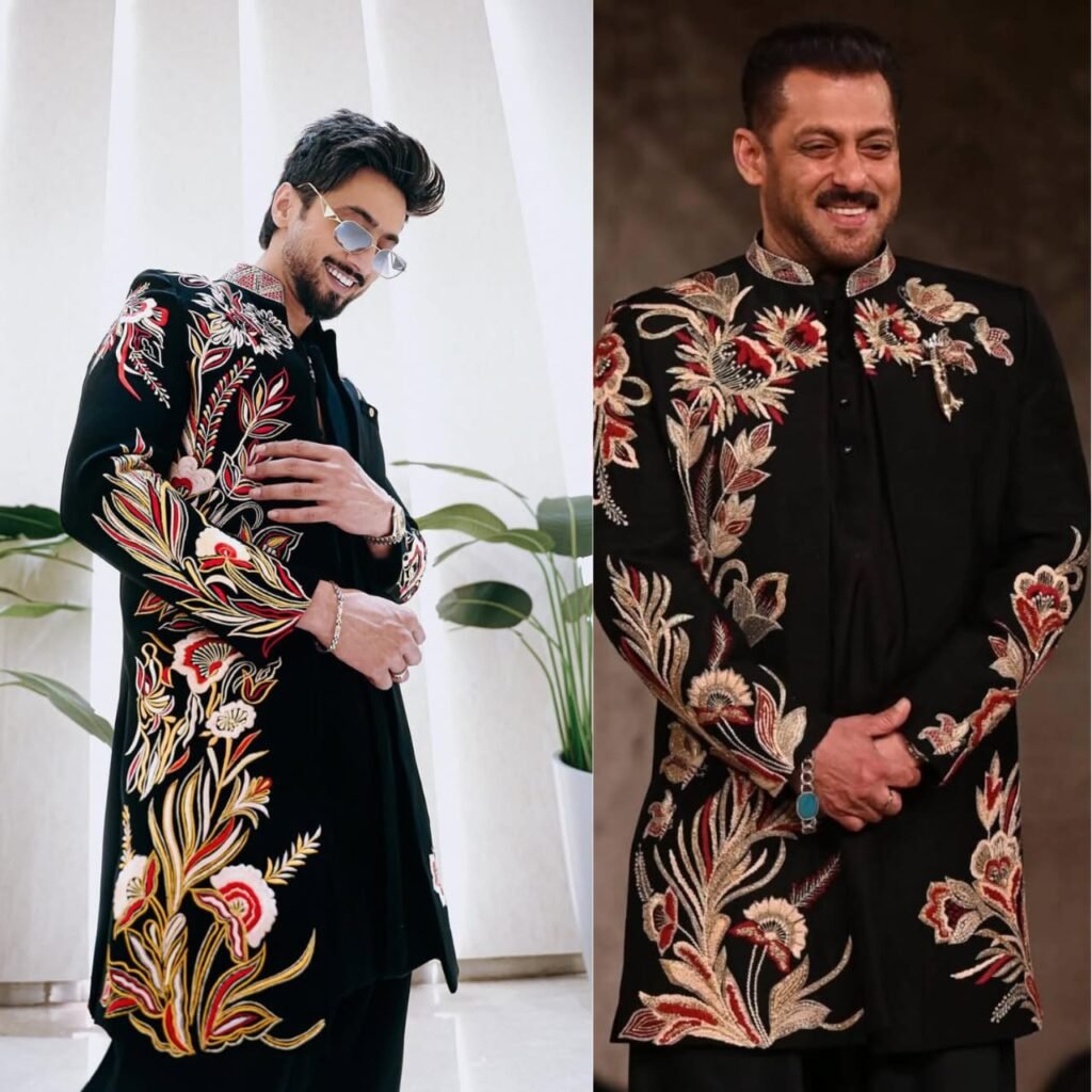 Mr. Faisu’s Bold Fashion Move: Social Media Star Replicates Salman Khan’s Ramp Walk Outfit at a Friend’s Wedding